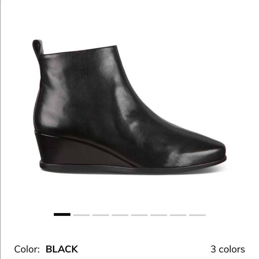 Ecco Shape 45 Wedge Leather Ankle Boot